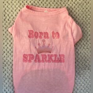 Born to sparkle small / medium dog sweater & bandanna